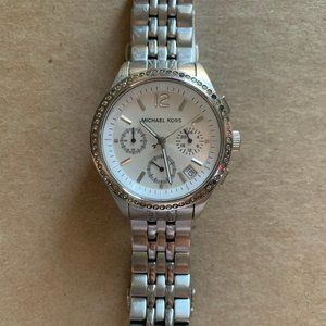Silver women's Michael Kors watch
